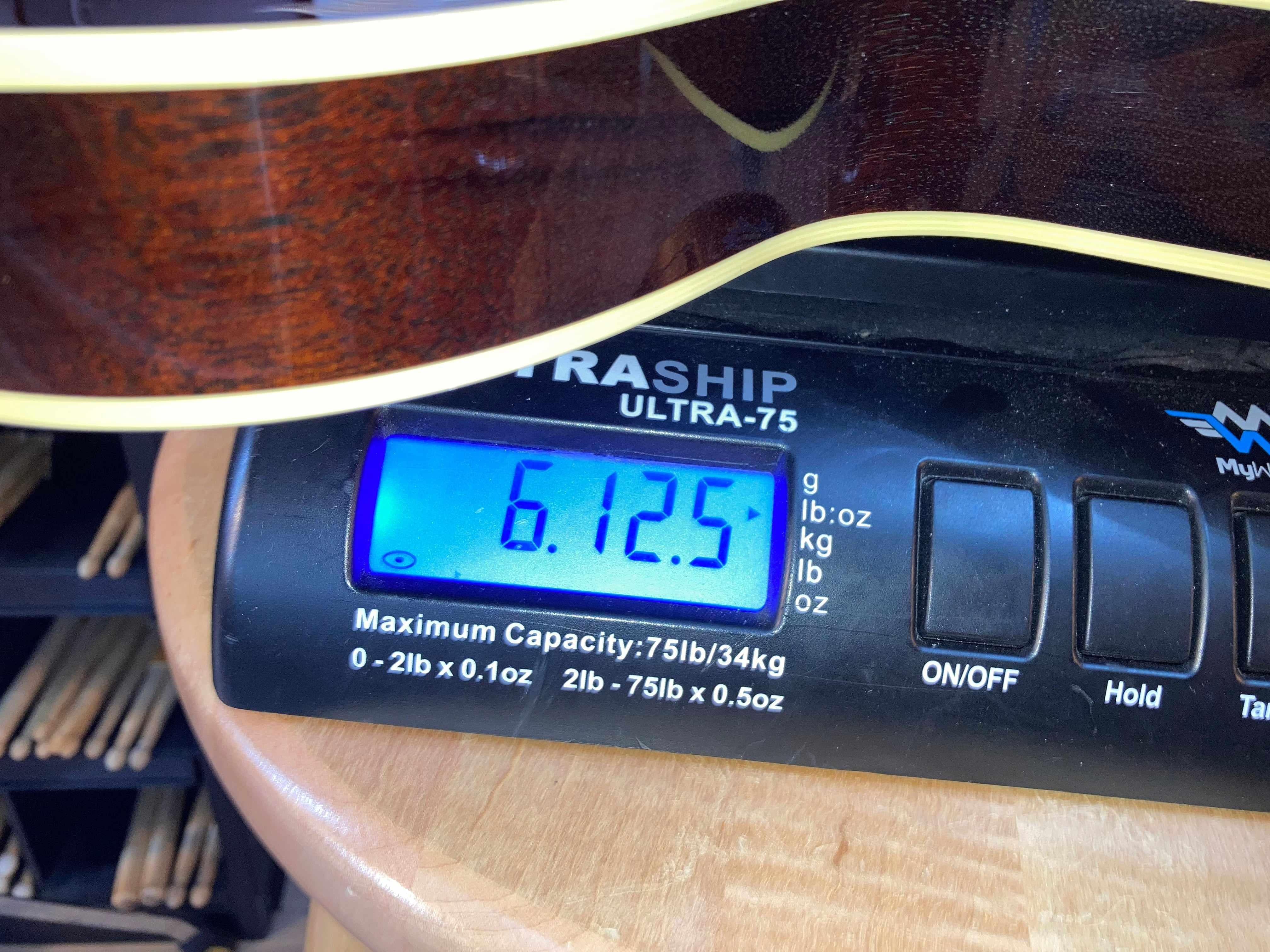 USED Collings I-35 Deluxe Quilt Top Tobacco Sunburst #12696