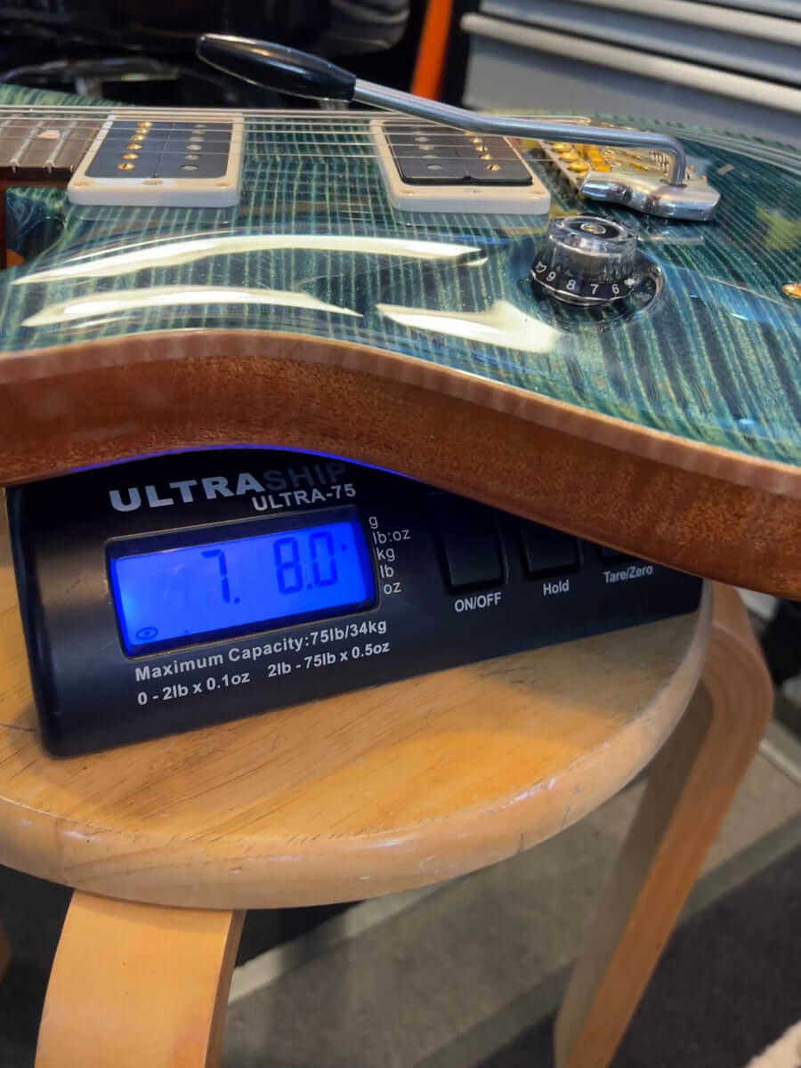 USED - PRS Wood Library Custom 24 Left Handed, River Blue 2021 model