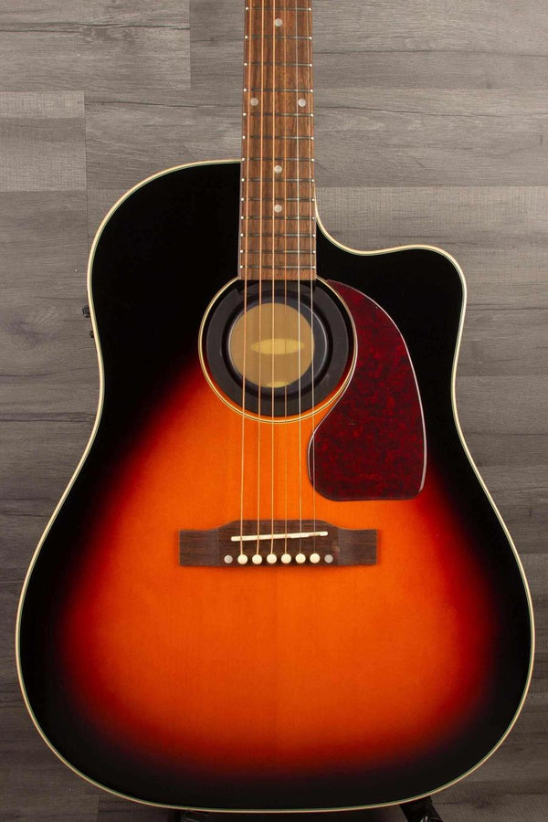 Epiphone Inspired by Gibson J-45 EC in Aged Vintage Sunburst Gloss - MusicStreet