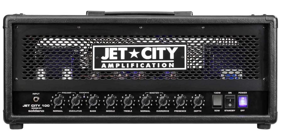 USED - Jet City 100HDM amplifier front view with controls, in good condition for collection only.