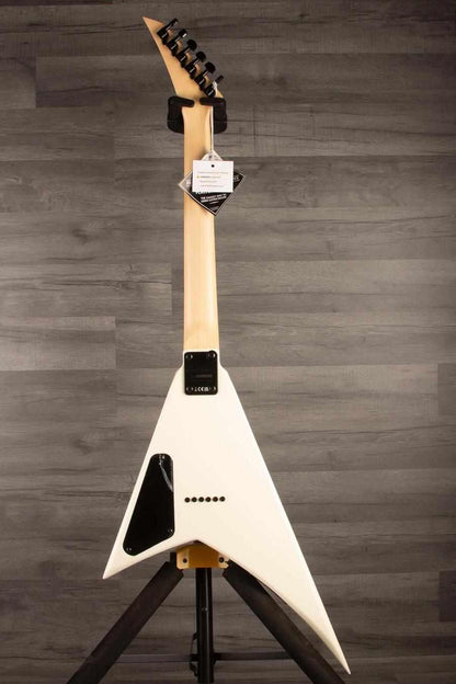 Jackson JS Series  RR JS1XM Minion Electric Guitar - Snow White with black hardware and Jackson pointed 6-in-line headstock