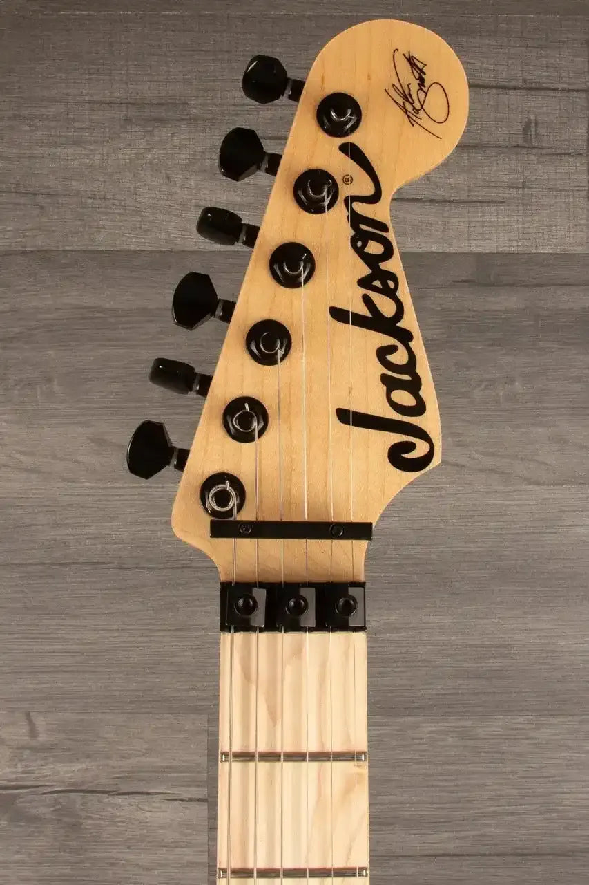USED - Jackson X Series Adrian Smith SDXM Electric Guitar - Snow White with Black Pickguard, Maple Fingerboard