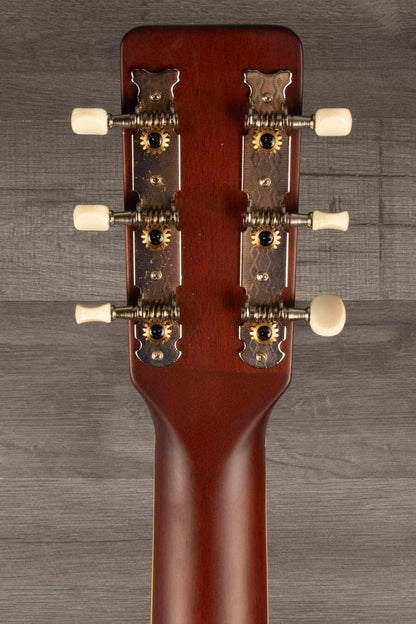 Headstock of Gretsch Jim Dandy™ Concert LTD guitar, featuring tuning pegs and smooth wood finish.