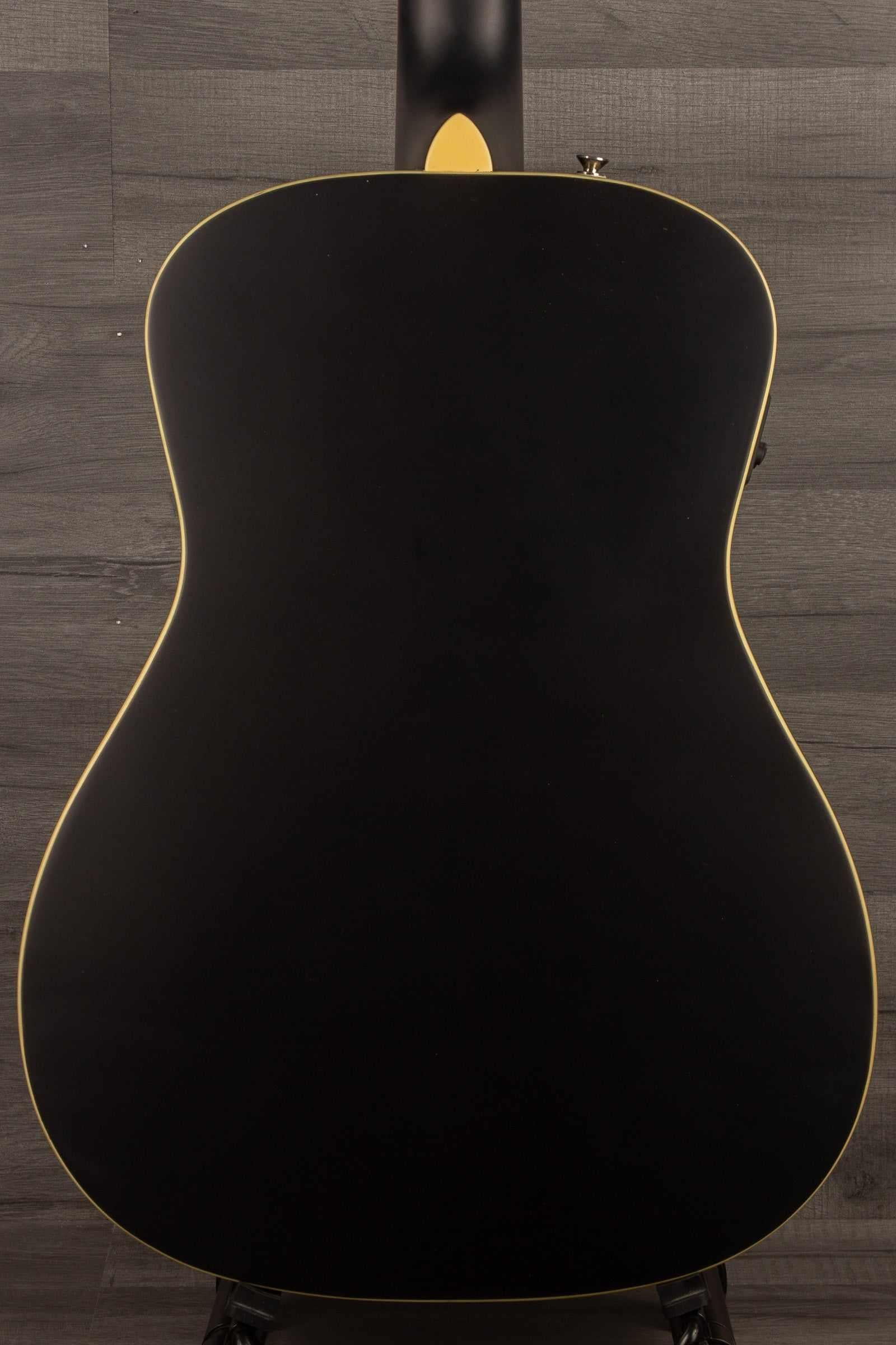Fender Joe Strummer Campfire, Walnut Fingerboard, Matte Black - MusicStreet