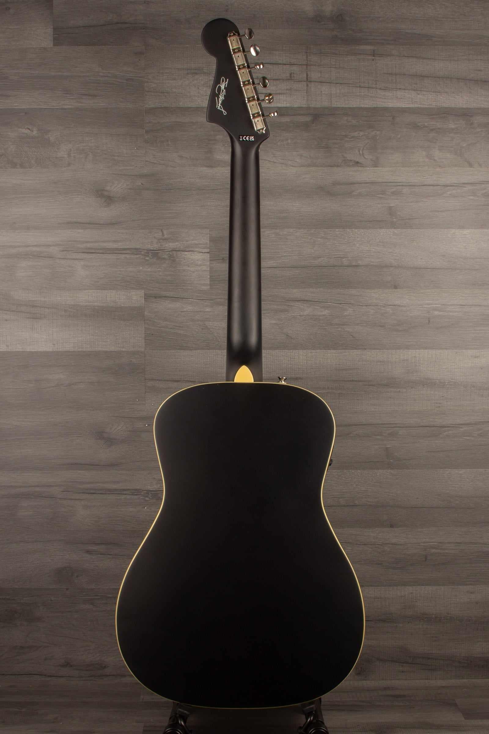 Fender Joe Strummer Campfire, Walnut Fingerboard, Matte Black - MusicStreet