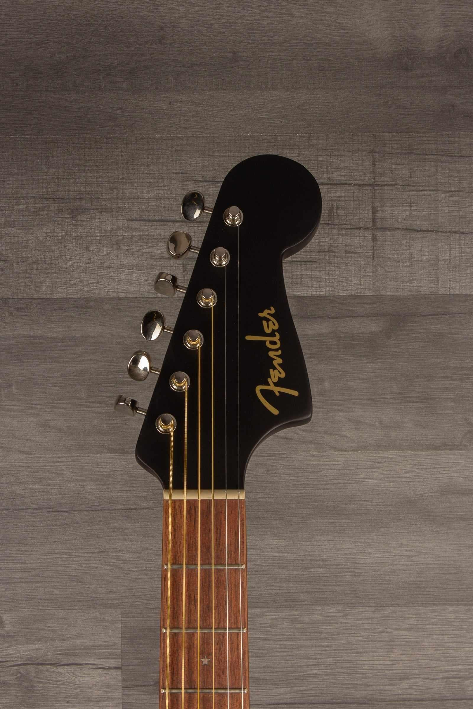 Fender Joe Strummer Campfire, Walnut Fingerboard, Matte Black - MusicStreet
