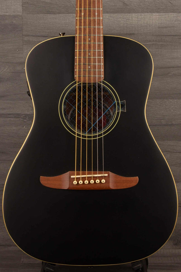 Fender Joe Strummer Campfire, Walnut Fingerboard, Matte Black - MusicStreet