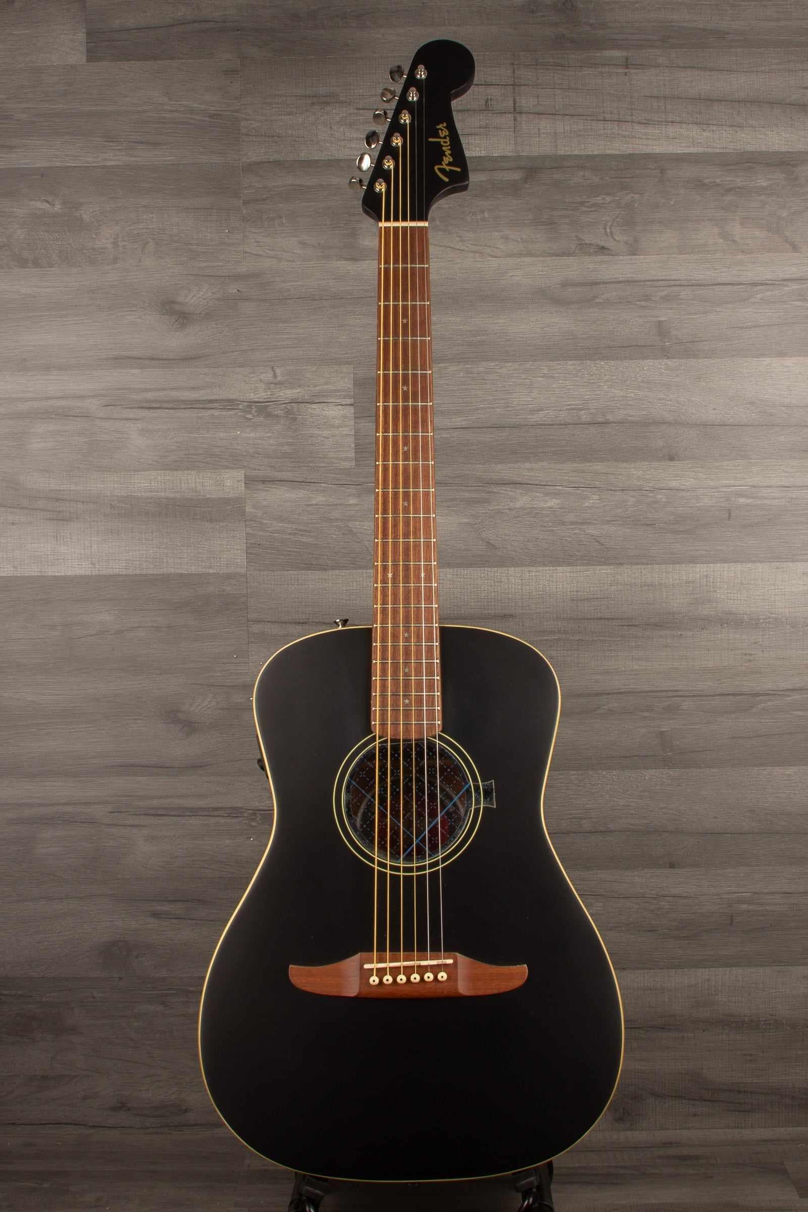 Fender Joe Strummer Campfire, Walnut Fingerboard, Matte Black - MusicStreet