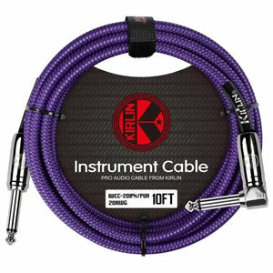 KIRLIN PURPLE 10 FT Cable: Elevate Your Audio with Style and Clarity - Set Up by MusicStreet