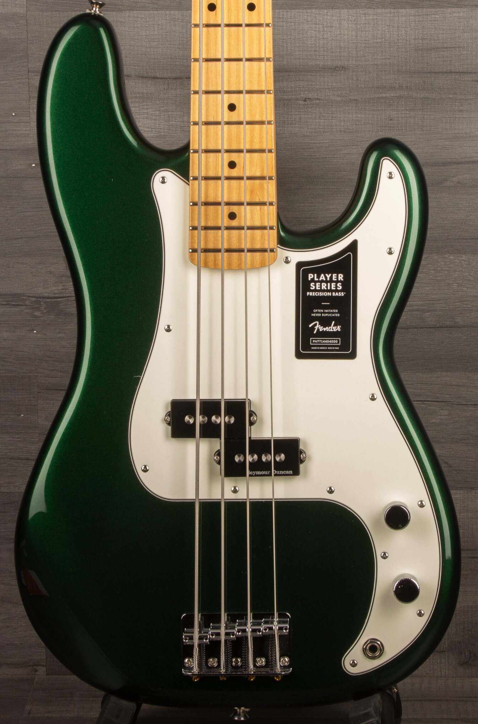 Fender Limited Edition Player Precision Bass Guitar, Maple Fingerboard - British Racing Green