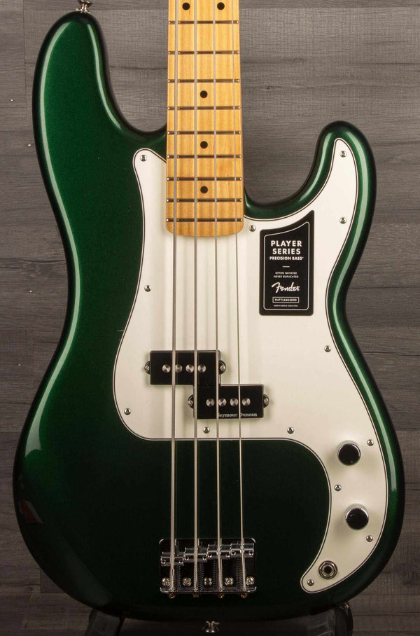 Fender Limited Edition Player Precision Bass Guitar, Maple Fingerboard - British Racing Green