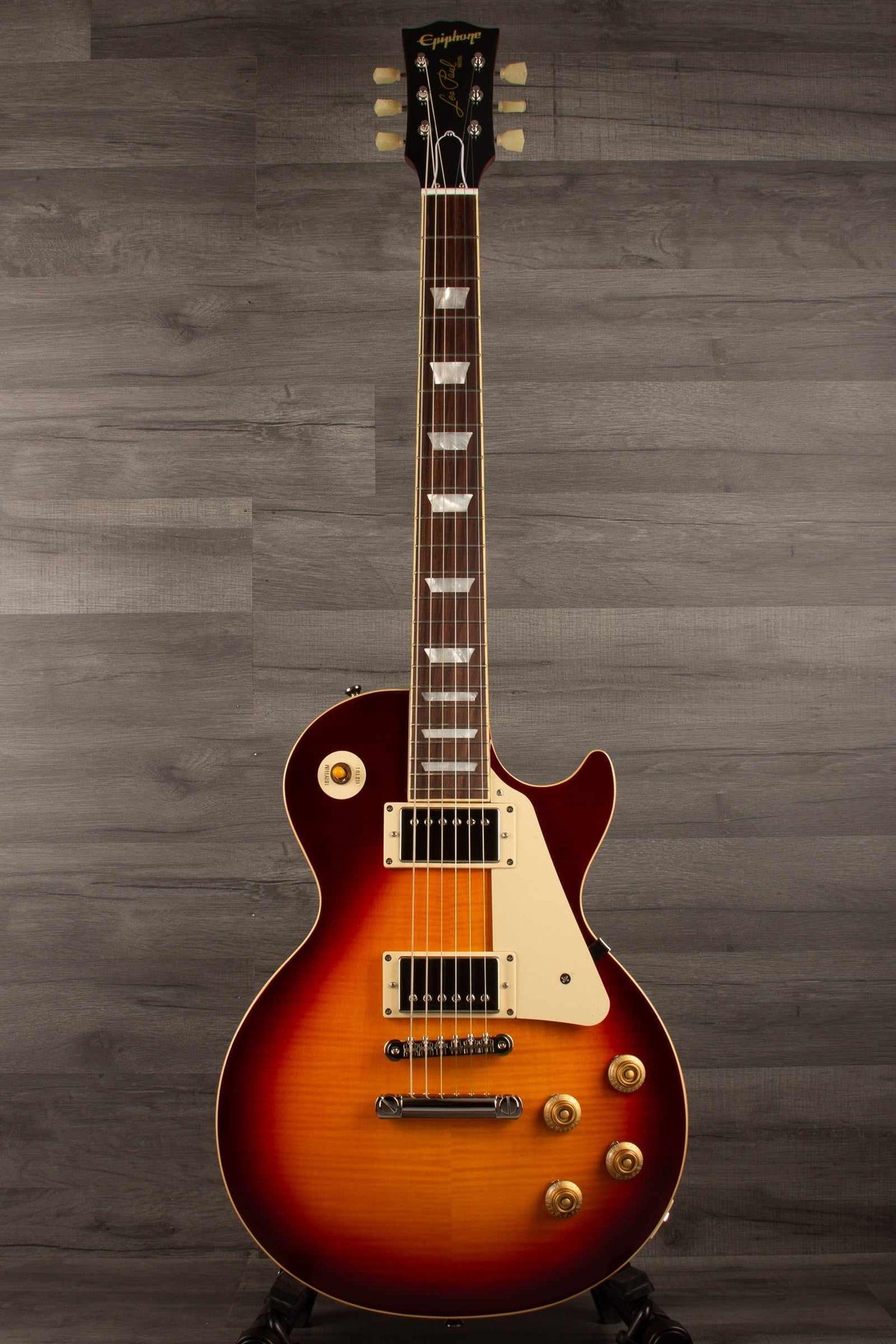 Epiphone 1959 Les Paul Standard Reissue, Deep Cherry Sunburst - inc hard case - MusicStreet