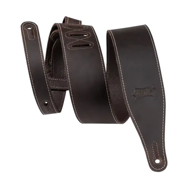 Levy's Like Butter Series Guitar Strap - Distressed Dark Brown - MusicStreet