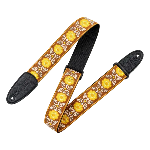 Levy's Original Hootenanny Series Guitar Strap - yellow - MusicStreet