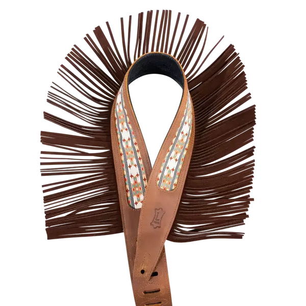 Levy's Crazy Horse Outlaw Series Guitar Strap - Brown - MusicStreet