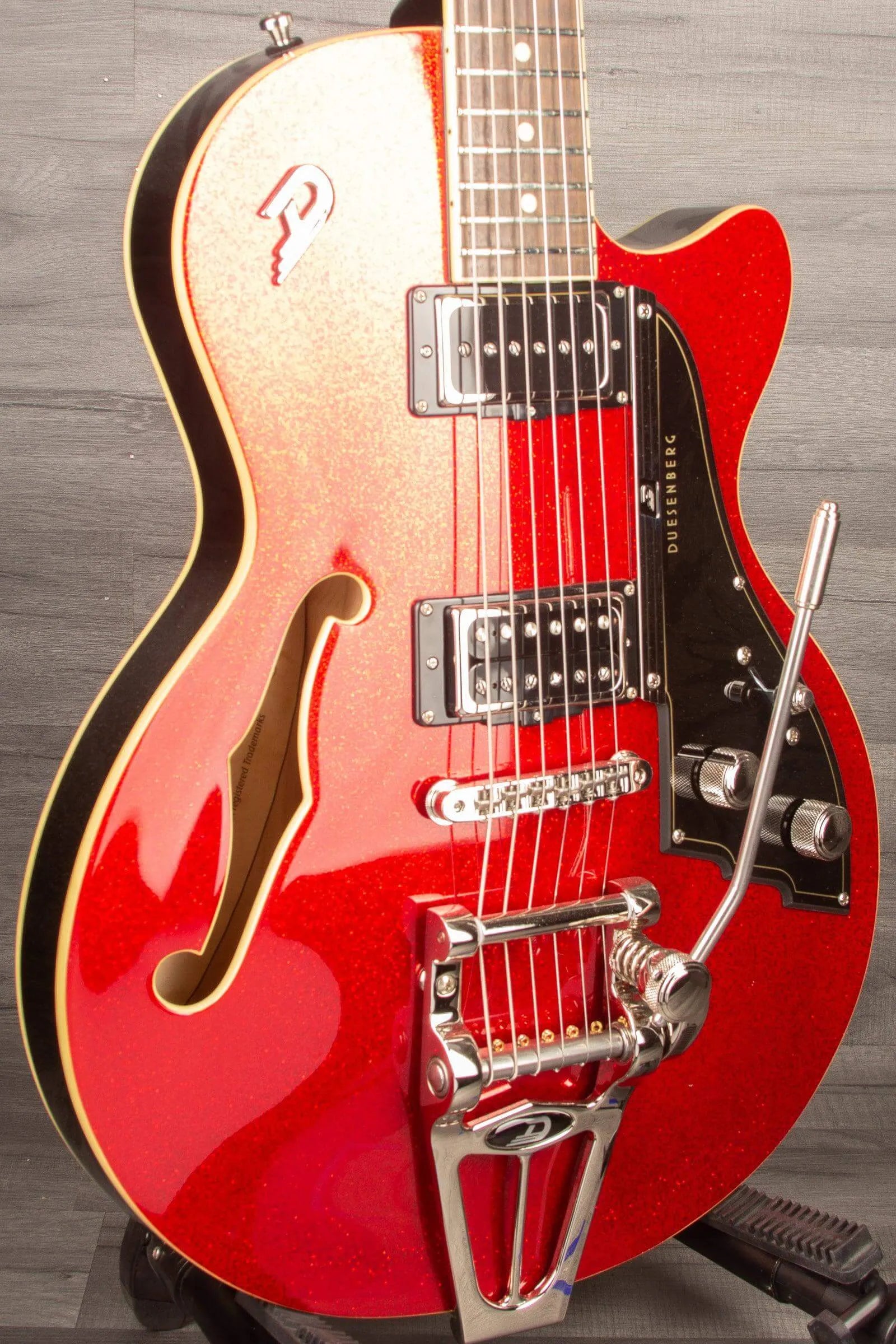Duesenberg Starplayer TV Electric Guitar - Red Sparkle (Includes Hard Case)