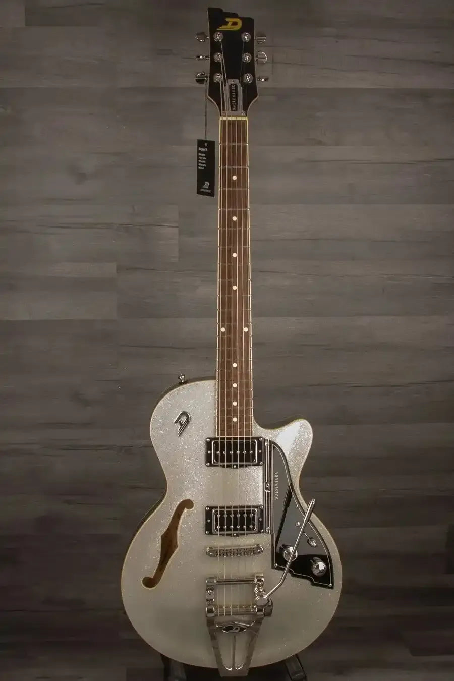 Duesenberg Starplayer Tv Electric Guitar In Silver Sparkle With Hard Case
