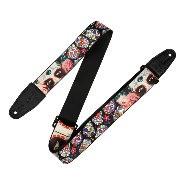 Levy's Calaca series Guitar Strap - Eyes - MusicStreet