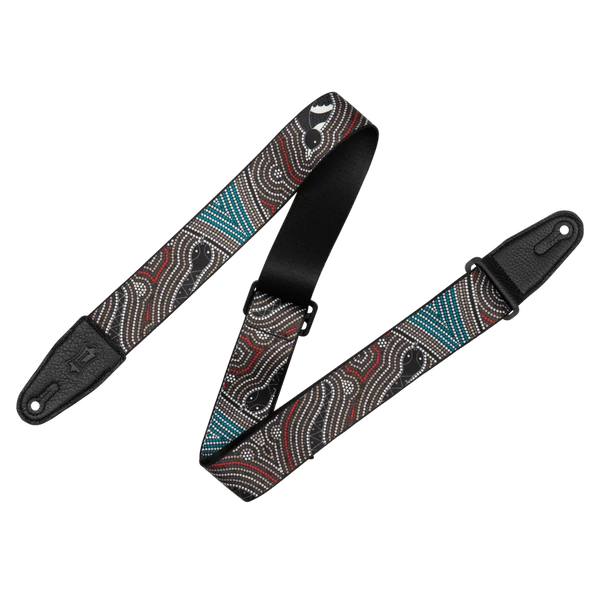Levy's Down Under Polyester Guitar Strap - Bird and Snake