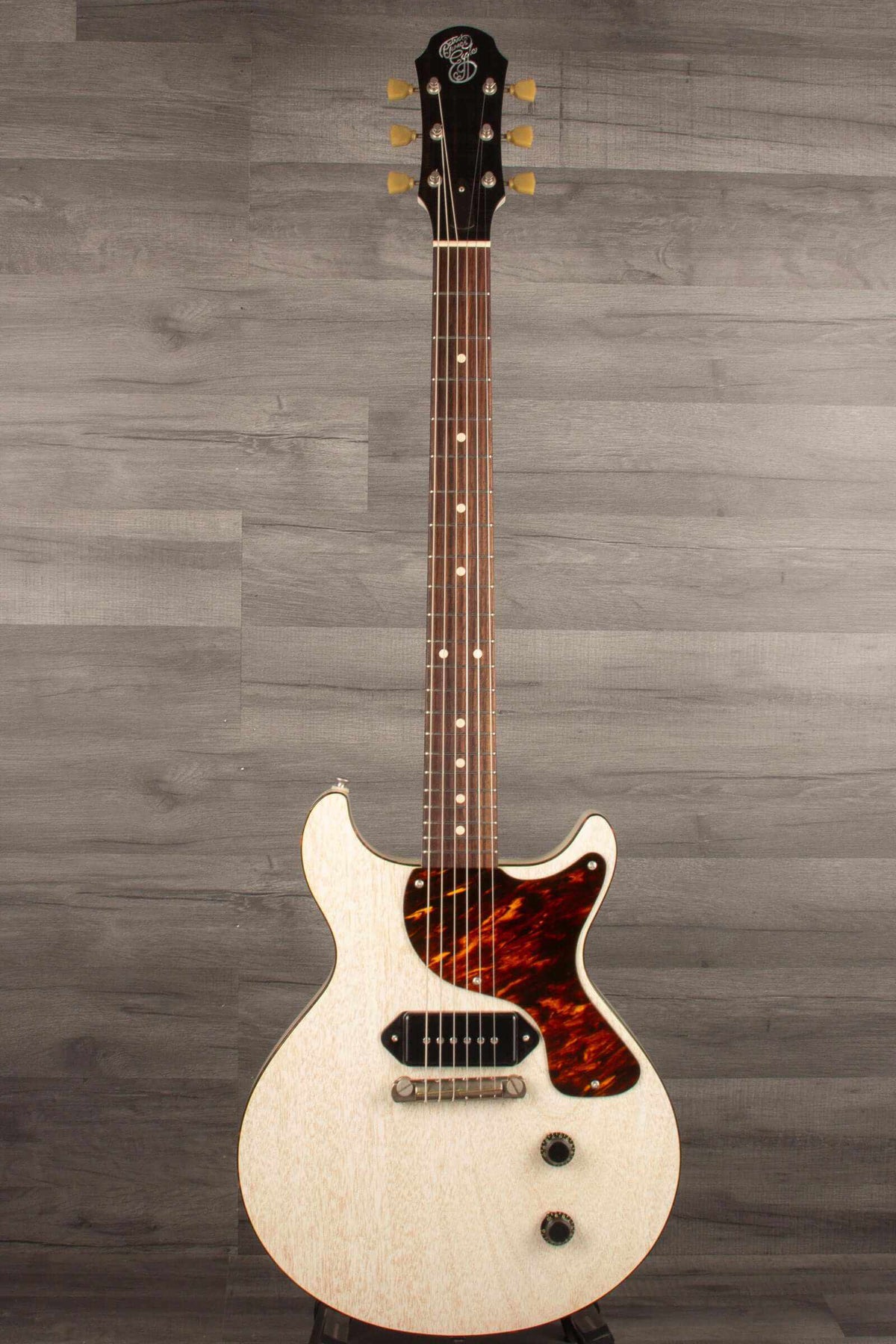 Patrick James Eggle Macon Junior DC Electric Guitar - Grained Blonde s#31081