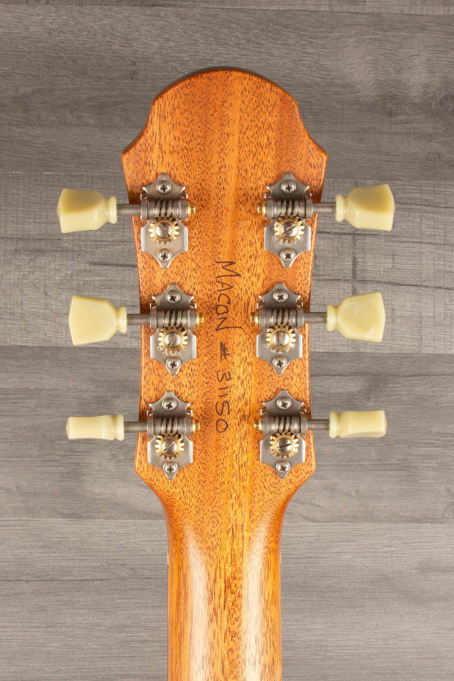 Patrick James Eggle Macon Carved Top Electric Guitar - Sunburst over Shoreline Gold s#31150