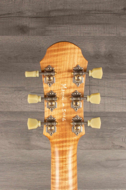 Patrick James Eggle Macon Carved Top SC Electric Guitar - Translucent Blonde s#31116