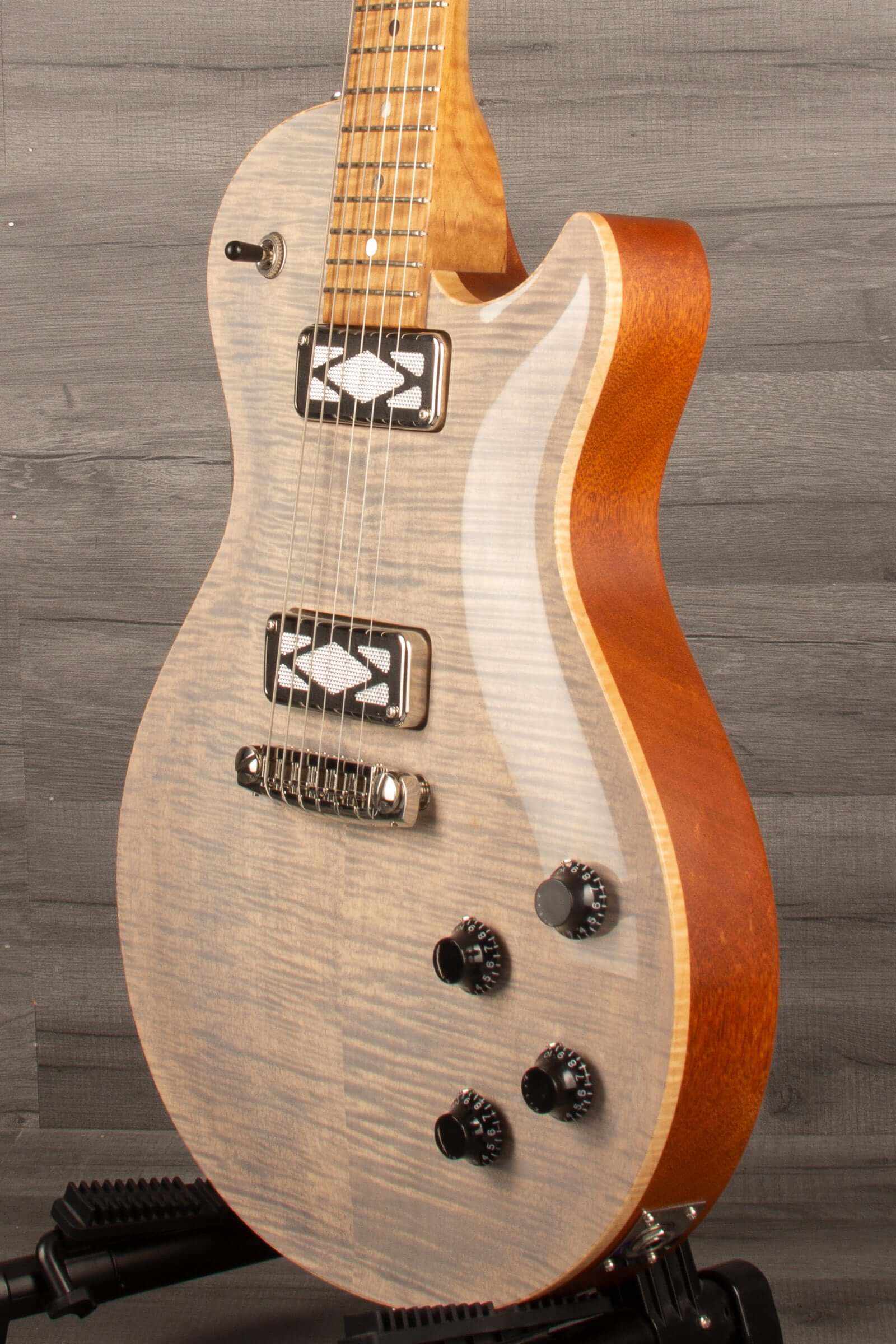 Patrick James Eggle Macon Carved Top SC Electric Guitar - Translucent Blonde s#31116