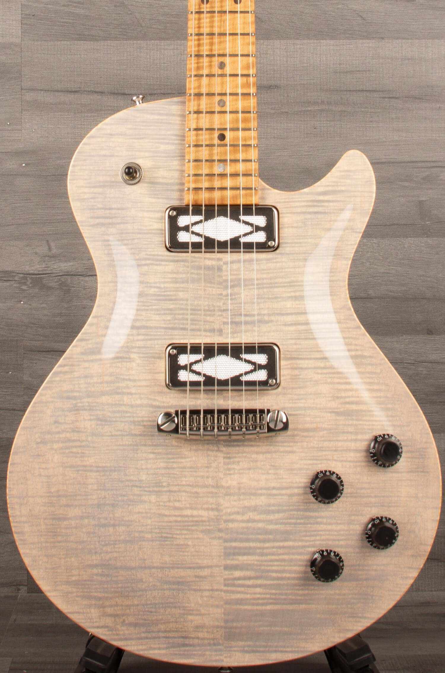Patrick James Eggle Macon Carved Top SC Electric Guitar - Translucent Blonde s#31116