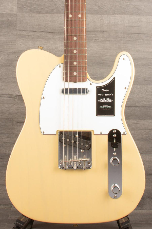 Fender  Vintera® III Mid '60s Telecaster®, Rosewood Fingerboard, Vintage Blonde - MusicStreet