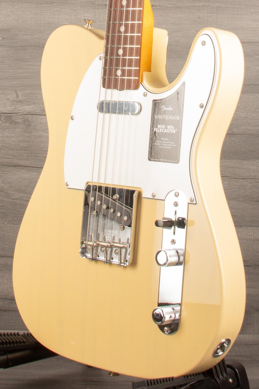 Fender  Vintera® III Mid '60s Telecaster®, Rosewood Fingerboard, Vintage Blonde - MusicStreet
