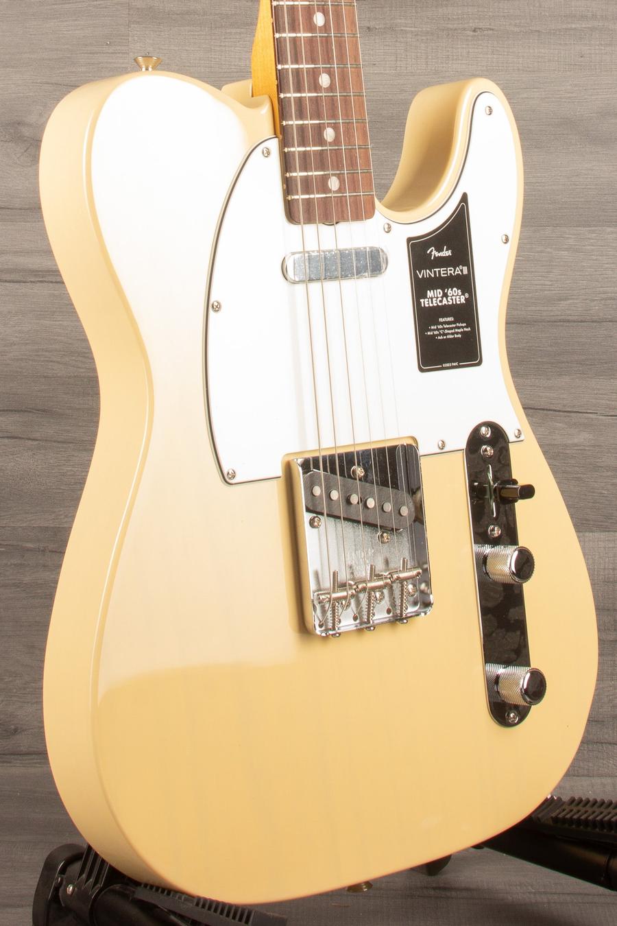 Fender  Vintera® III Mid '60s Telecaster®, Rosewood Fingerboard, Vintage Blonde - MusicStreet