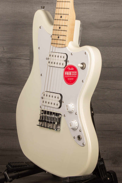 Squier Mini Jazzmaster HH Electric Guitar - Olympic White