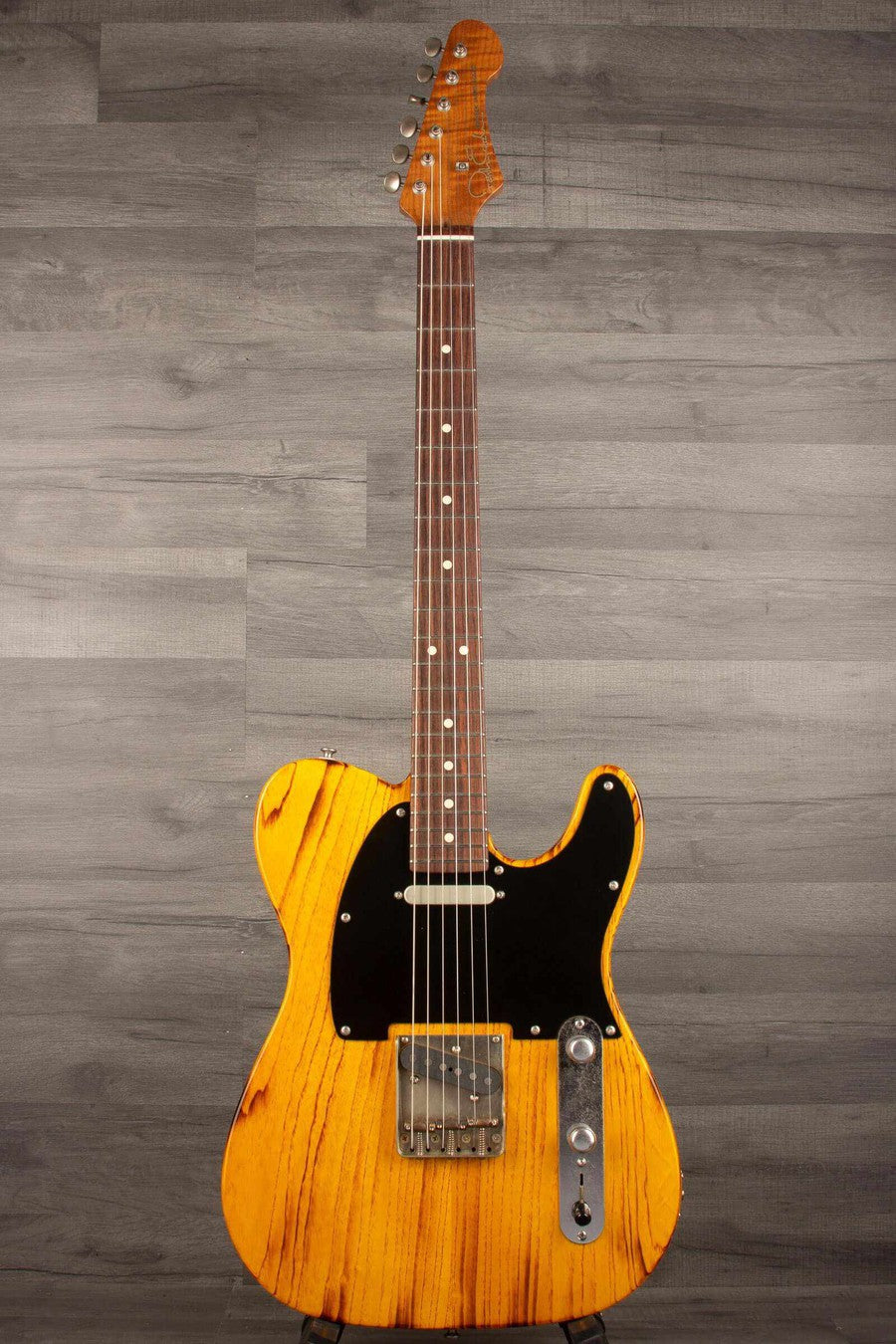 Patrick James Eggle Oz-T Electric Guitar - Torched Aged Butterscotch