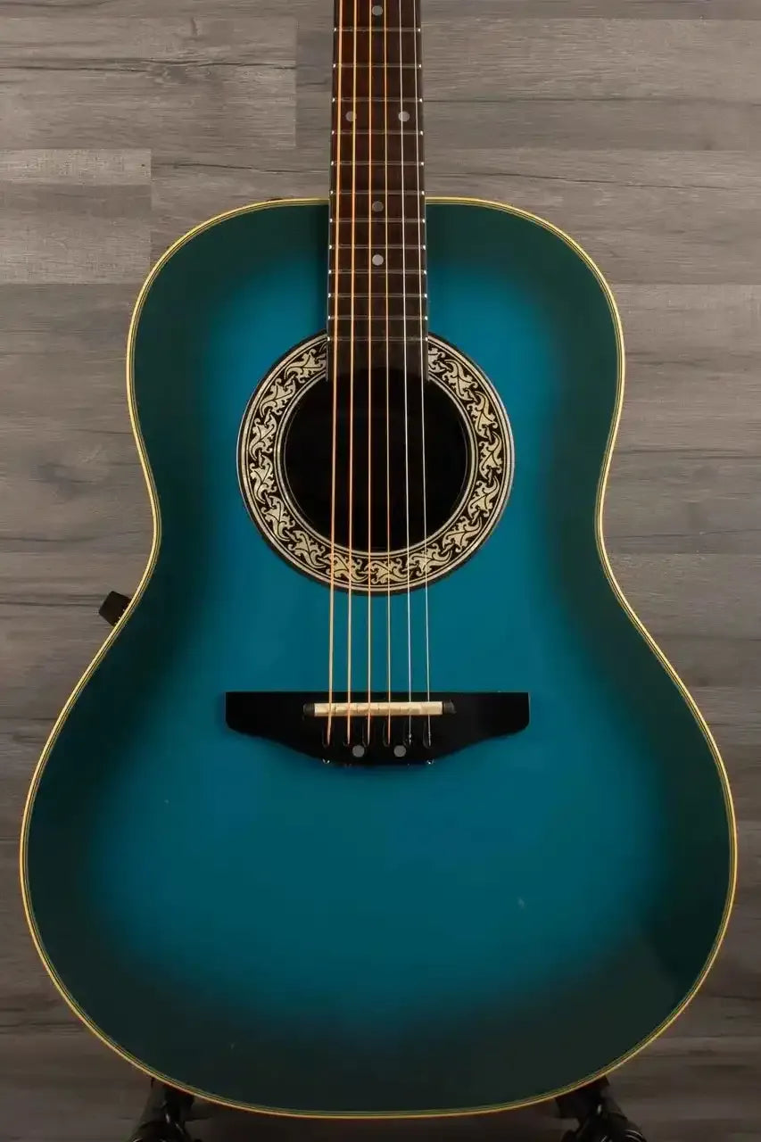 USED - Ovation Pinnacle 3712 Trans blue