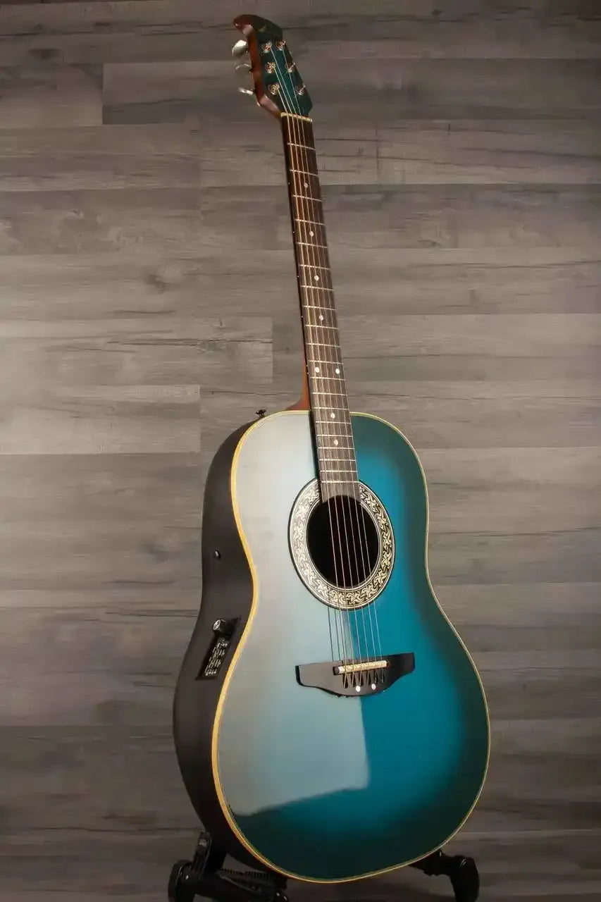 USED - Ovation Pinnacle 3712 Trans blue
