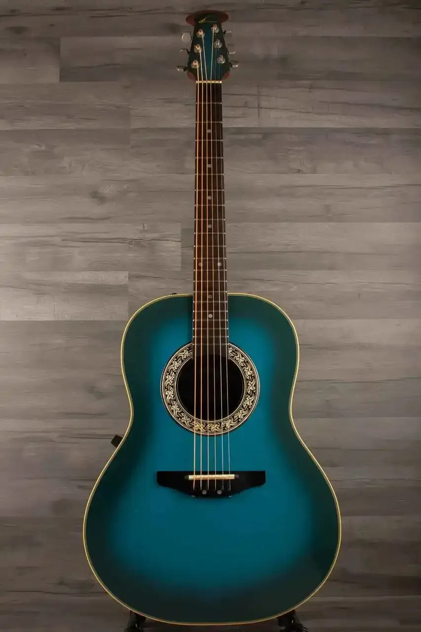 USED - Ovation Pinnacle 3712 Trans blue