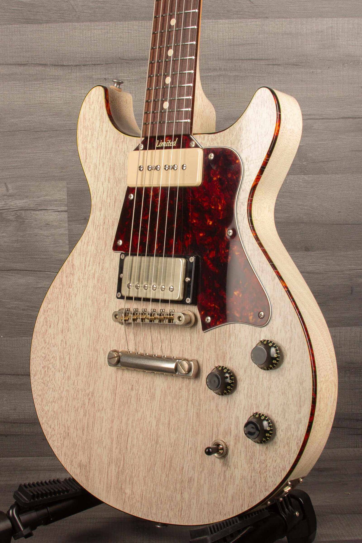 Patrick James Eggle Anniversary DC Electric Guitar - Grained Blonde