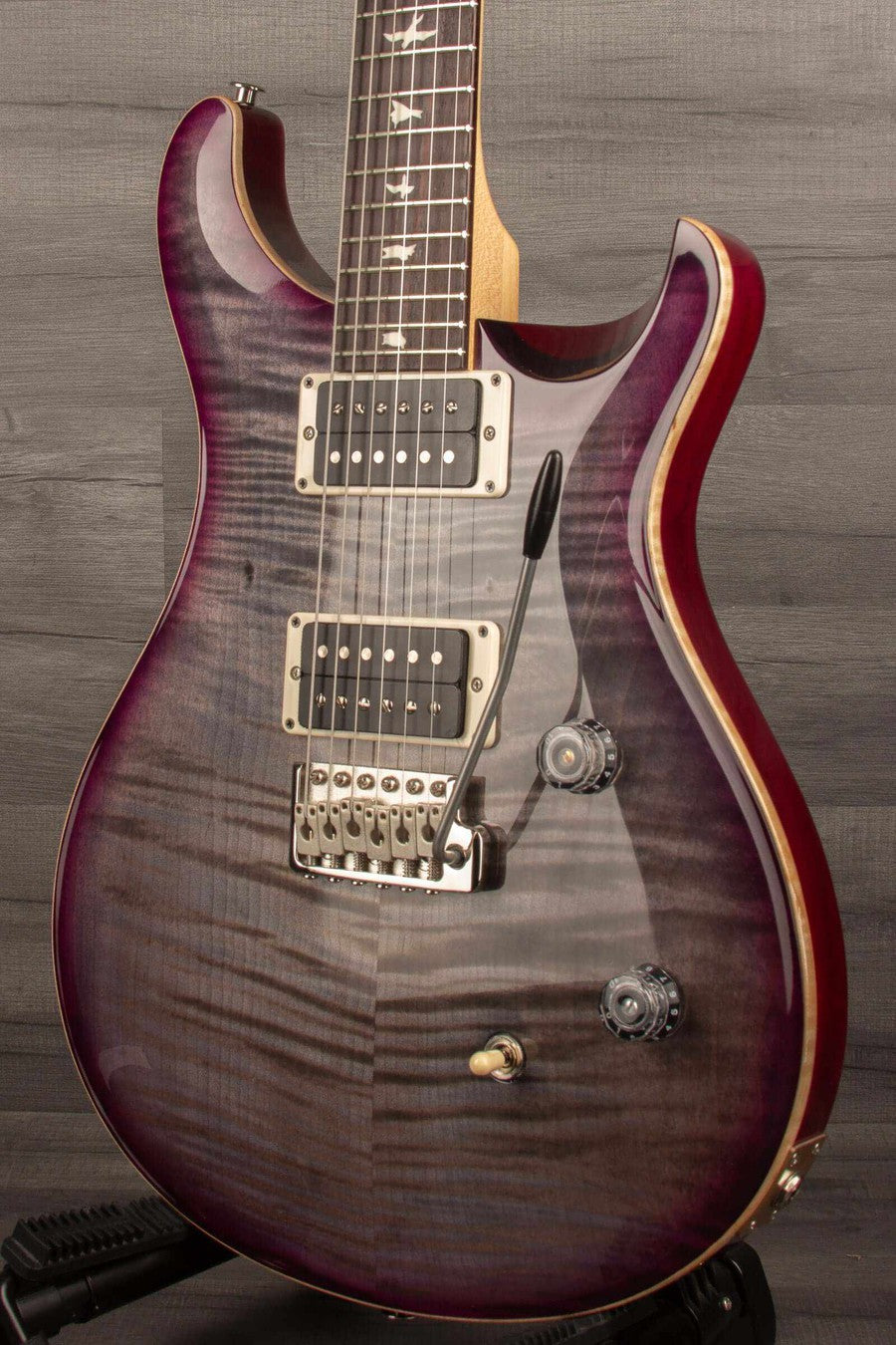 PRS CE24 Electric Guitar - Faded Gray Black Purple Burst