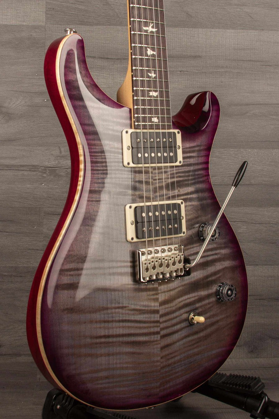 PRS CE24 Electric Guitar - Faded Gray Black Purple Burst