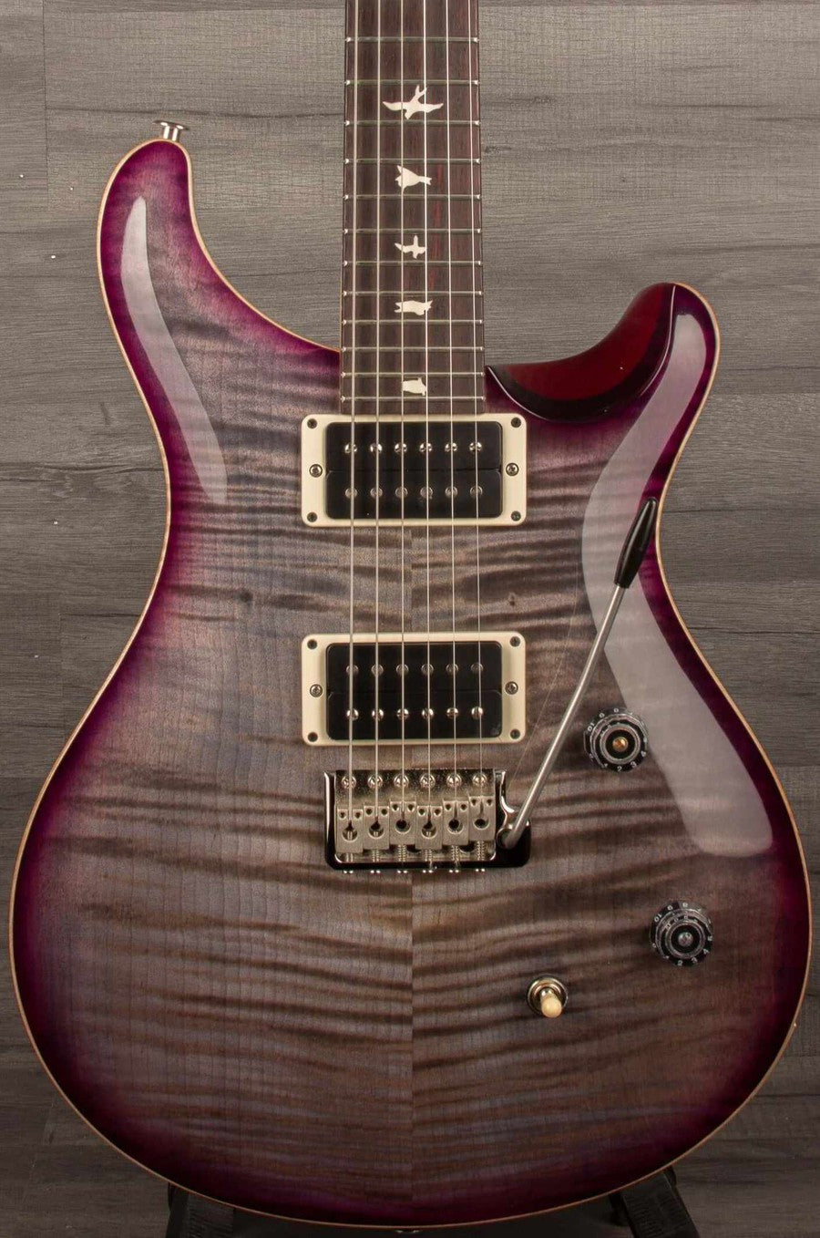 PRS CE24 Electric Guitar - Faded Gray Black Purple Burst