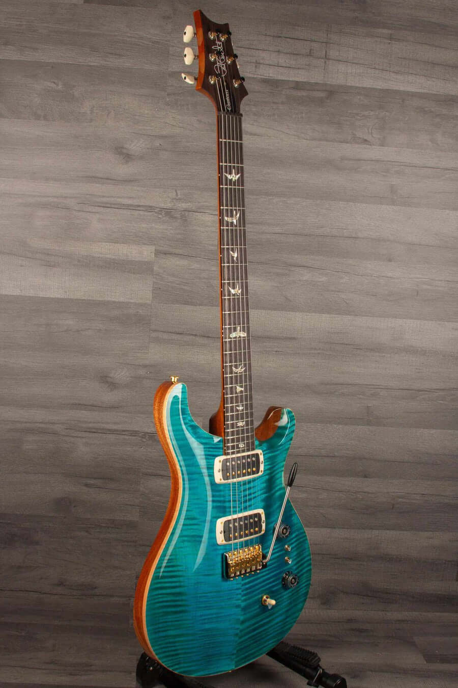 PRS Custom 24/08 Electric Guitar - Carroll Blue 10 Top s#0382751