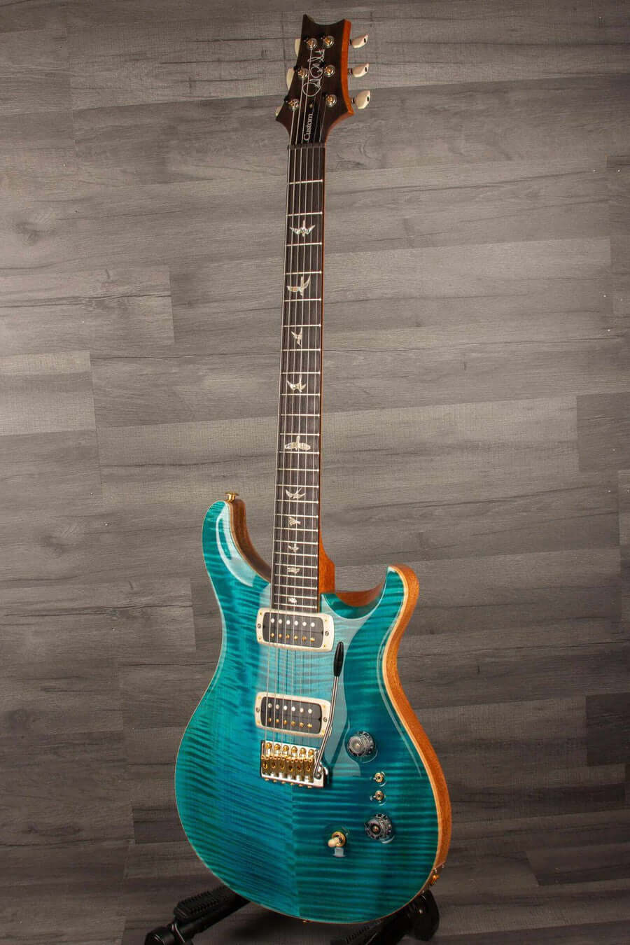 PRS Custom 24/08 Electric Guitar - Carroll Blue 10 Top s#0382751