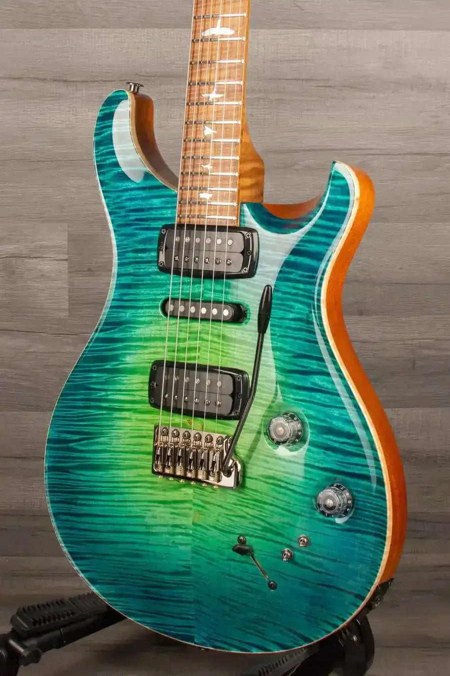 PRS Private Stock Modern Eagle V Electric Guitar PS#10378 - Green Luminlay LTD - LAGUNA GLOW