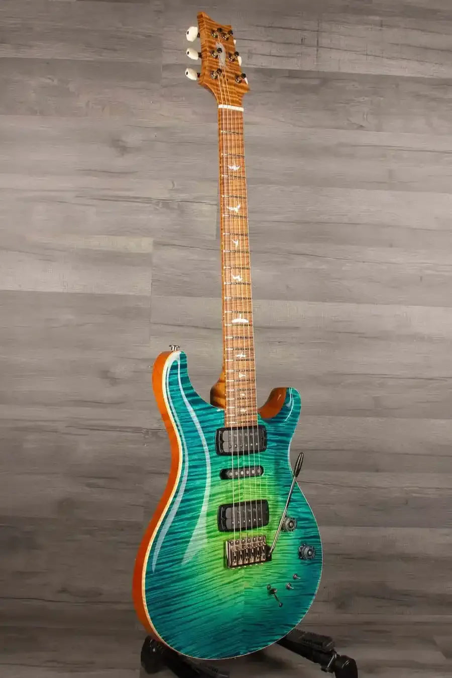 PRS Private Stock Modern Eagle V Electric Guitar PS#10378 - Green Luminlay LTD - LAGUNA GLOW