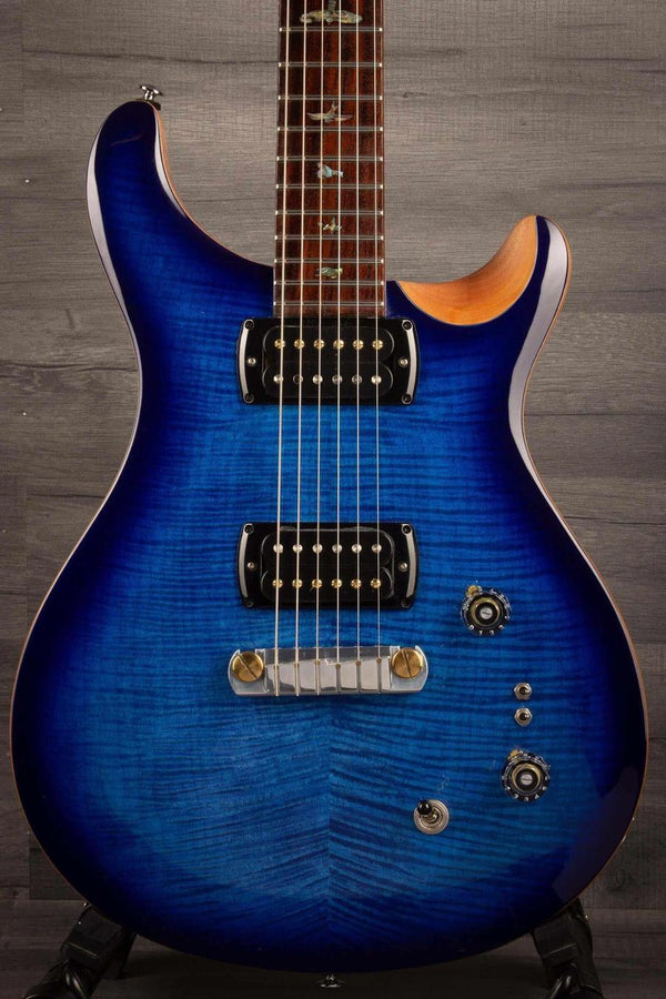 USED - PRS SE Paul’s Guitar Electric Guitar - Faded Blue Burst featuring a stunning blue finish and vintage sound.