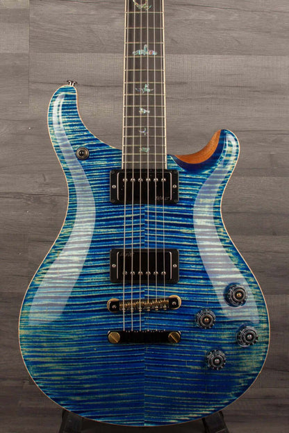 PRS McCarty 594 Wood Library Electric Guitar - River Blue Natural back s#0381543