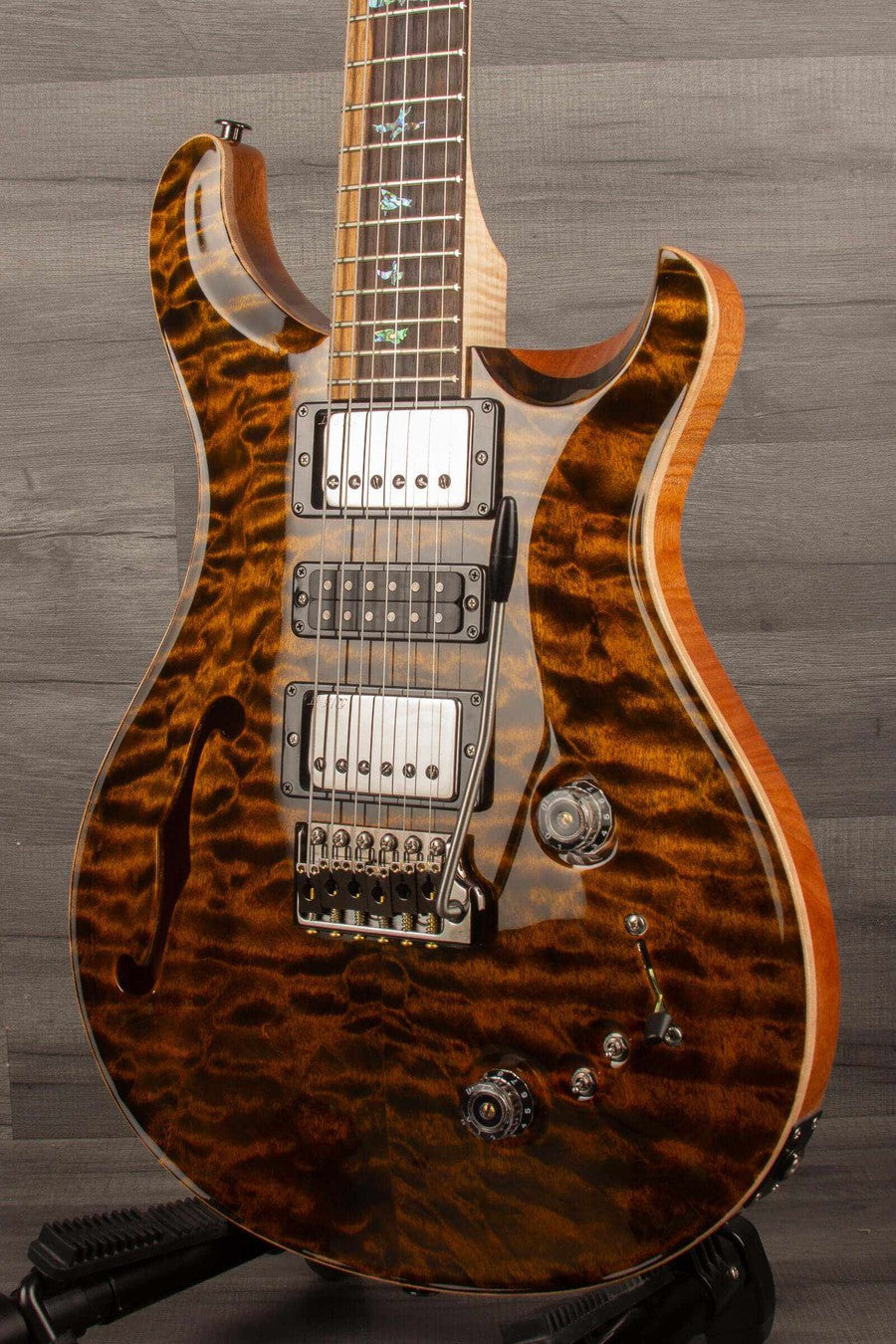 PRS Wood Special Semi Hollow Quilt Electric Guitar - Yellow Tiger s#0379114