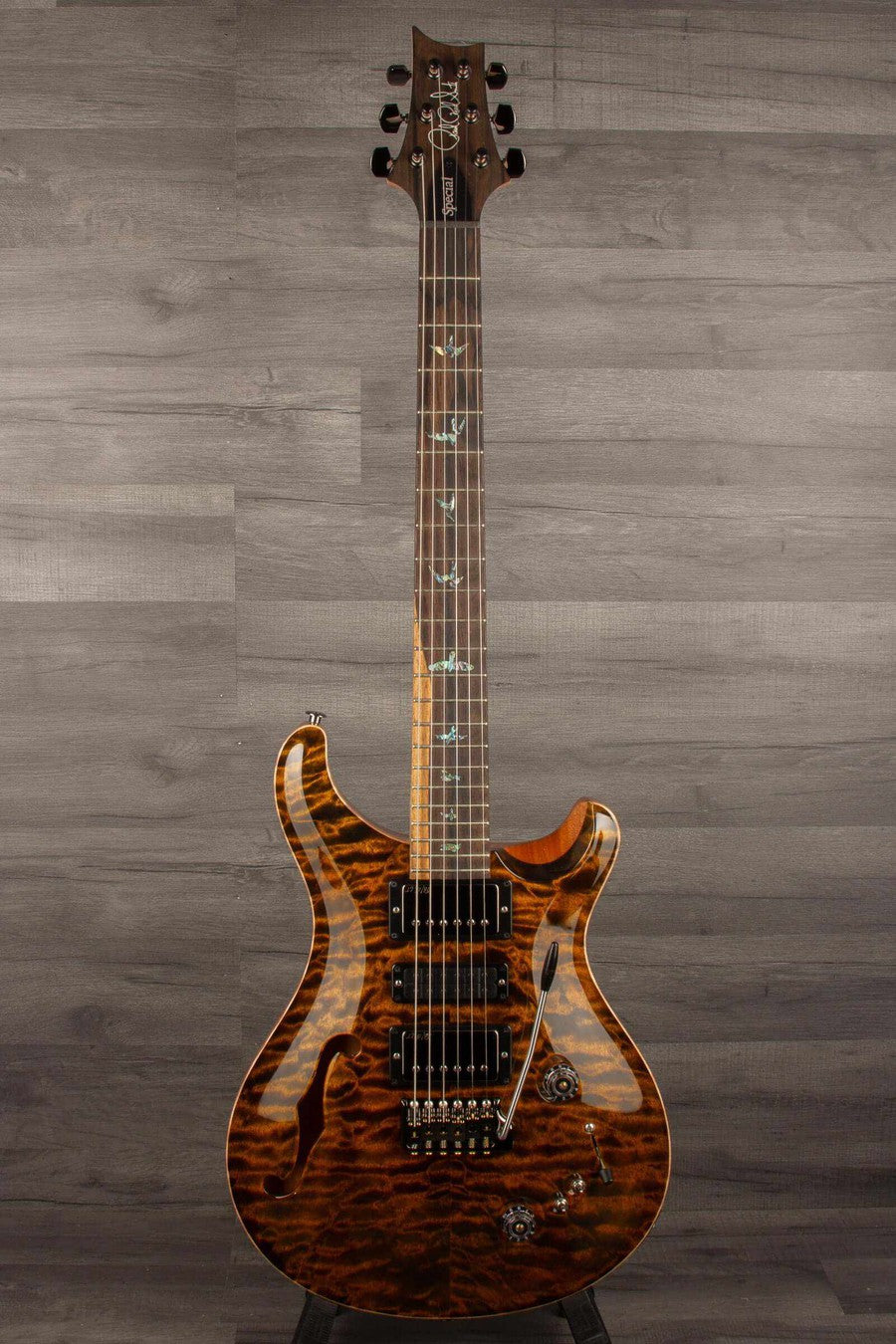 PRS Wood Special Semi Hollow Quilt Electric Guitar - Yellow Tiger s#0379114