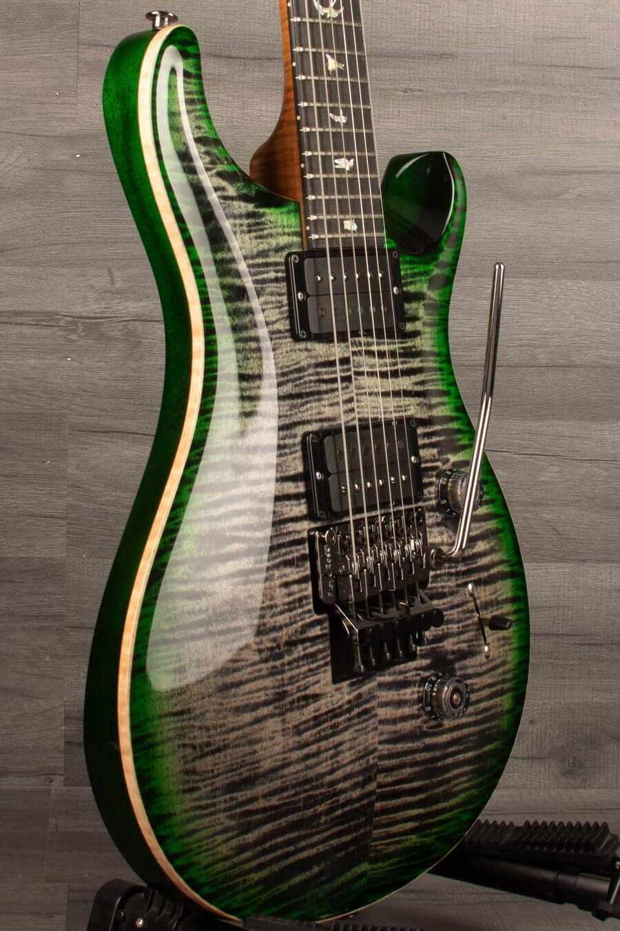 PRS - Wood Library Custom 24 Floyd , Charcoal jade burst - s#0364324