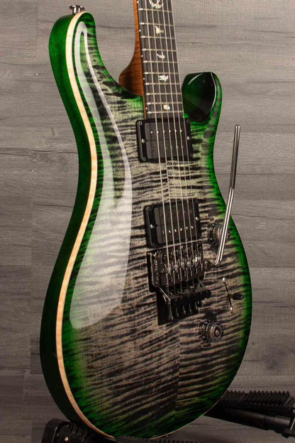 PRS - Wood Library Custom 24 Floyd , Charcoal jade burst - s#0364324